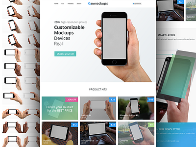 Gomockups.com device gomockups hand ipad iphone macbook mockup photo template