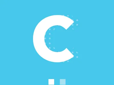 C mark blue brand c circle design graphic grey identity lines pattern