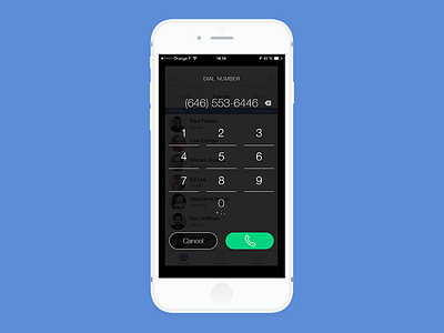 iPhone Dialer Experimentation 1 app dialer dialpad ios iphone