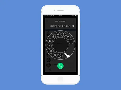 iPhone Dialer Experimentation 2 app dialer dialpad ios iphone