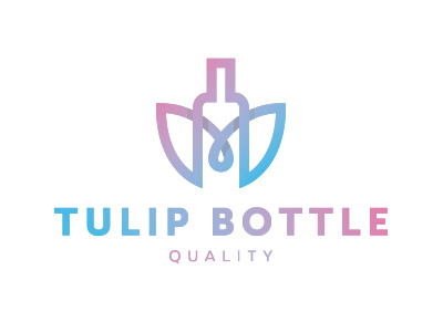 Tulip Bottle alcoholic beverages bottle florist flowers gifts outline pink roses trend tulip wine