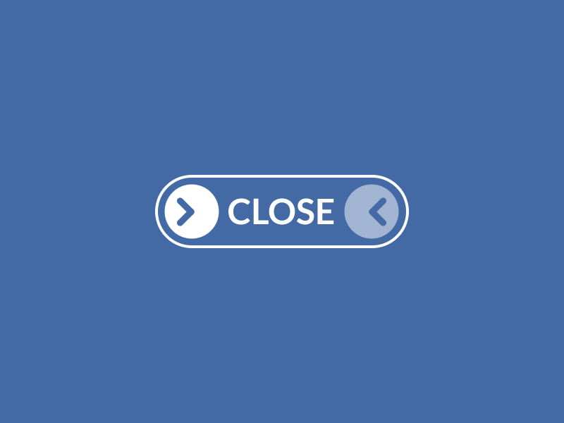 Slide to close concept ae button close