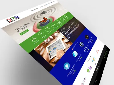 Financial Website flat homepage new company website