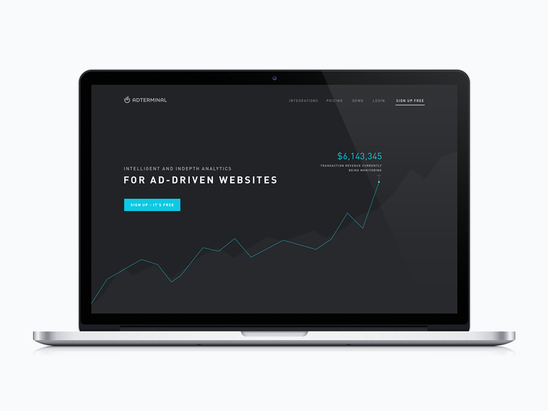 It's Live! beta clean dark data flat graphs simple ui visual