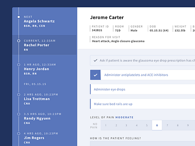 Rounds checklist emr healthcare profile scale to do ui