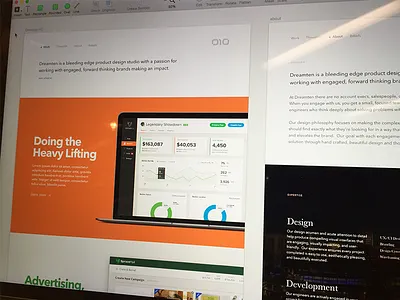 Dreamten.com agency dreamten landing sketch ux website
