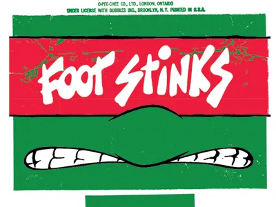 Foot Stinks Face ninja turtles tmnt