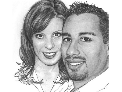 Love drawing graphite pencil portrait sketch