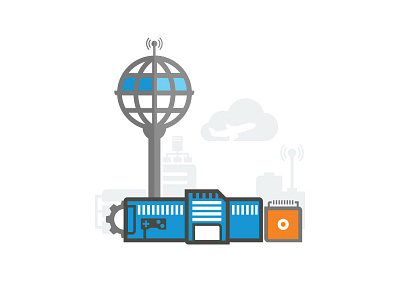 Applandia Airport icons illustration