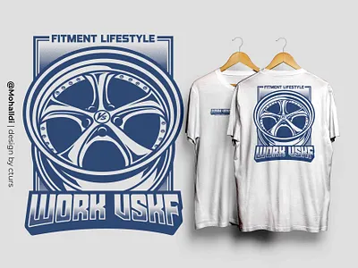 Work vskf Rim Wheel car tshirt