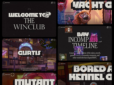 Immersive WinClub Design UX/UI bayc uxui blockchain ui design crypto branding dark mode ui digital collectibles engaging user flow gamified interface immersive motion ux interactive nft experience motion design motion graphics ux nft website design scrolling animation ux typography driven ui ui ux uxui web design web layout web3 storytelling