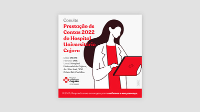 Hospital Universitário Cajuru | Convite branding graphic design