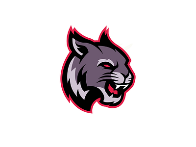 Panther Mascot Logo angry animal brand branding cartoon design esports graphic design identity illustration logo mascot modern panther roar sale sports team vector wild