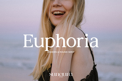 Euphoria - Modern & Round Serif aura brand branding elegant euphoria font girl logo modern retro round sans serif smile type typeface typography ui vintage website