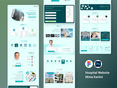 Hospital Website - Full page design figma hospital landing ui uiux webdesign website