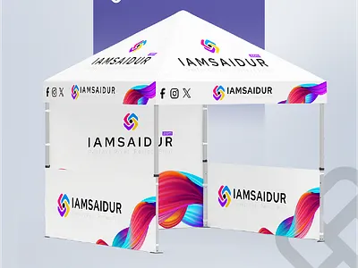 The Power of a Well-Designed Promotional Tent backdrop banner banner ad banner design branding graphic design illustration tradeshow