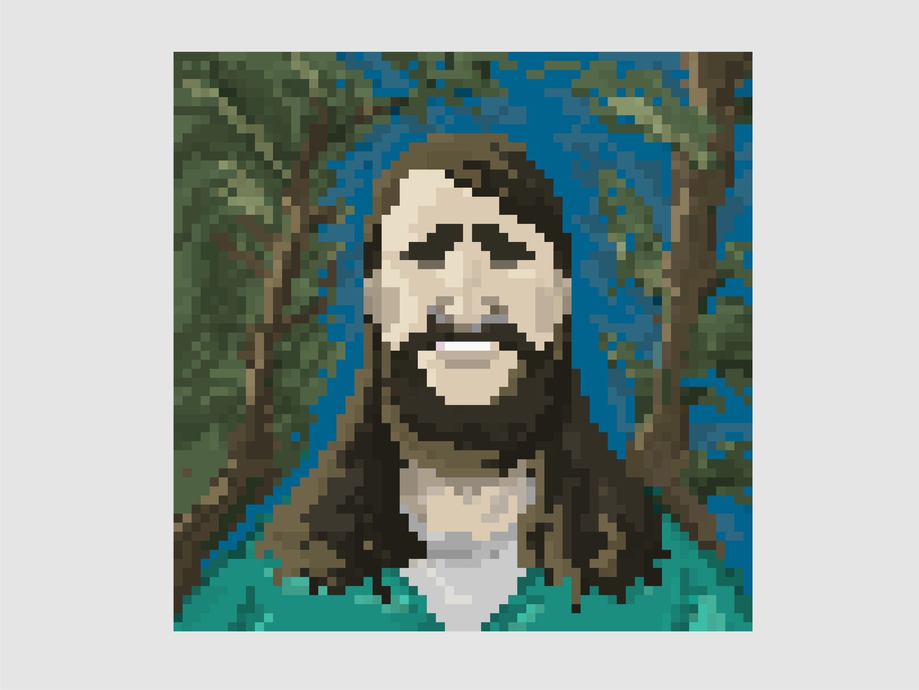 Petey USA Pixel Art Portrait Exploration aseprite character exploration forest gaming illustration man petey petey usa pixel pixelart portrait simple smile woods