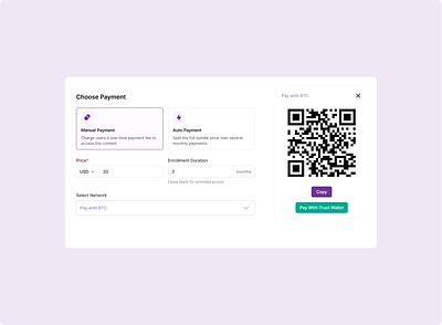 Web3 Payment UI design payment web3