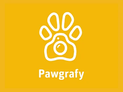 Pawgrafy logo camera dog dogs logo non profit nonprofit paw
