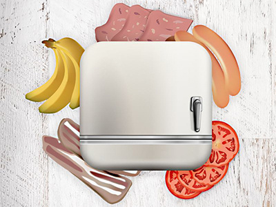 Fridge app icon food icon ios