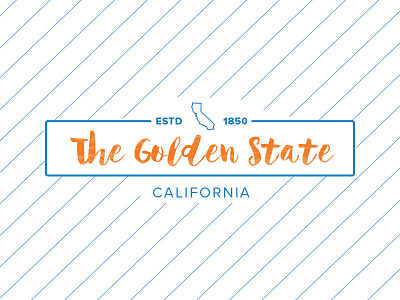 Golden State branding california graphic design illustration layout letter lettering state type typo