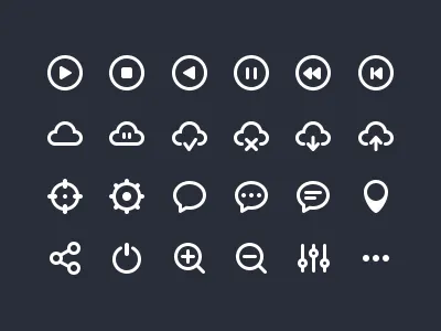 Icon dribbble icon ios simple ui