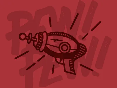 Pew! Pew! falloou fun gun icon old pew ray shirt tshirt