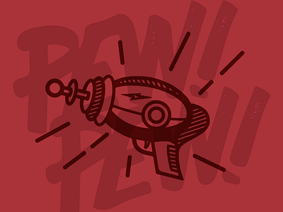 Pew! Pew! falloou fun gun icon old pew ray shirt tshirt