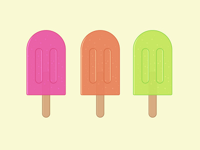 Ice Ice Baby colorfull ice icon illustration