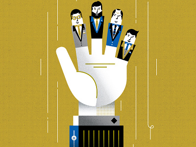 lobbying hand illustration man politic