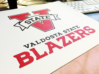 Valdosta State Athletics Logo athletic branding logo type typography