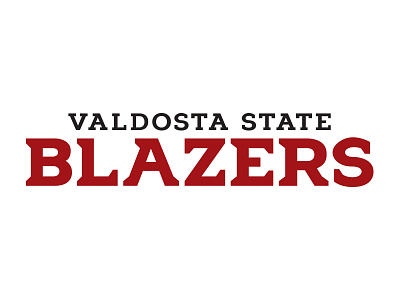 Valdosta State Athletics Logo athletic branding logo type typography