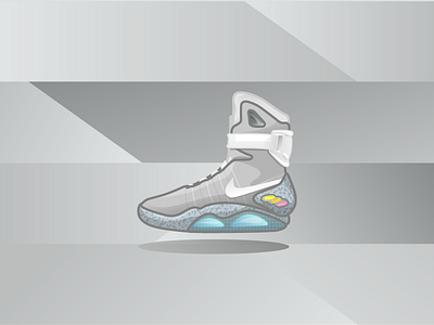 Martin Mcfly's Shoes back to the future films illustration illustrator martin mcfly miguelcm nike shoes sneakers