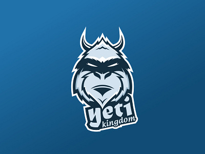 Yeti Kingdom blue esports gaming heroes of the storm kingdom logo sports logo yeti