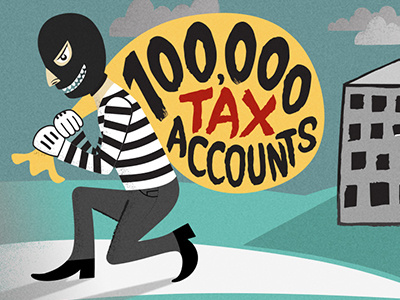 IRS Breach Illustration editorial illustration illustration lettering