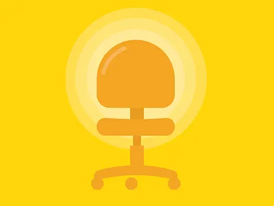 Chair chair illustration ribot sketch vector yellow