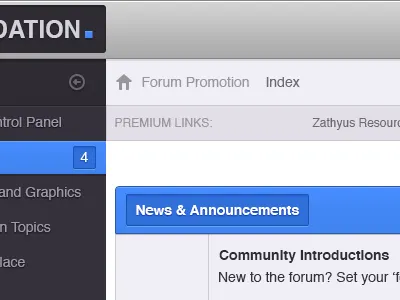 Back To Basics Forum Theme design forum skin theme ui web
