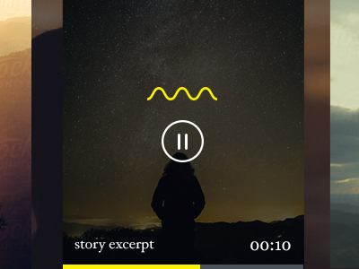 Audio thumbnail sound thumbnail ui