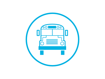 Beep beep, get out tha way bus icon info graphic school bus