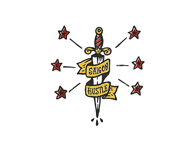 Saigon Hustle art illustration lettering saigon typo vietnam