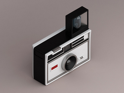 Kodac Instamatic 100, 1963 100 1963 3d camera illustration instamatic isometric kodak konceptsketcher vintage