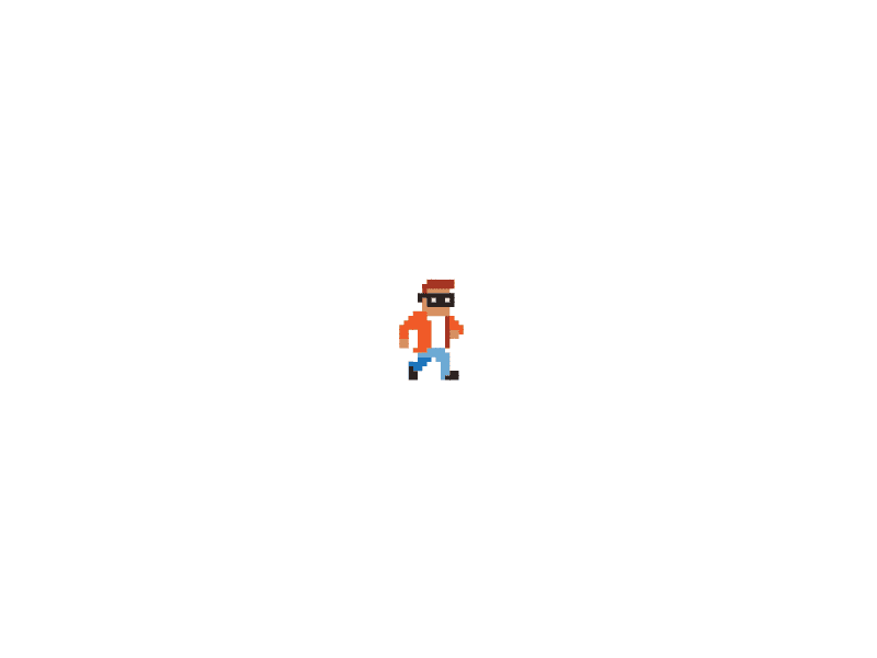 Sprite animation illustration pixel