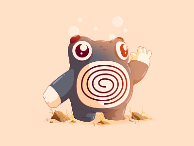 Poliwhirl | #61 61 artwork gaming illustration monster nintendo pocket pokemon poliwhirl