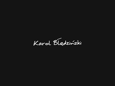 Personal Signature as Logo brand id logo personal portfolio sign signature