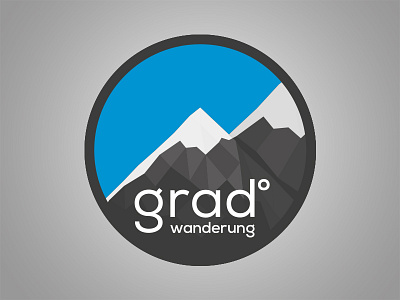 grad°wanderung company logo company design gradwanderung hello dribbble logo mountain