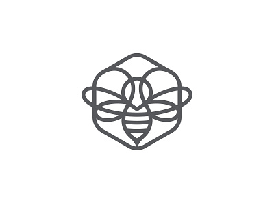 A Bee Refined* bee design identity illustration logo logotype mark symbol