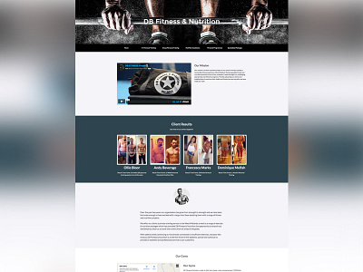 DB Fitness Site Redesign app apple blocs design iphone web web design