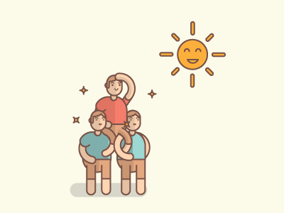 Popularity & Acclaim acclaim cool illustration people person popular popularity sunshine vector