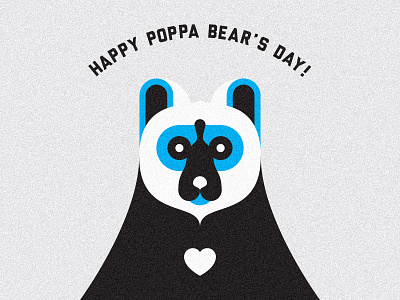Father's Day bear fathers day illustration illustrator personal poppa