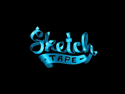 Sketch Tape letter lettering ribbon sketch skillshare tape type